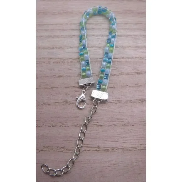 Earrings, Bracelet & Necklace Set Aqua - Picture 6 of 6